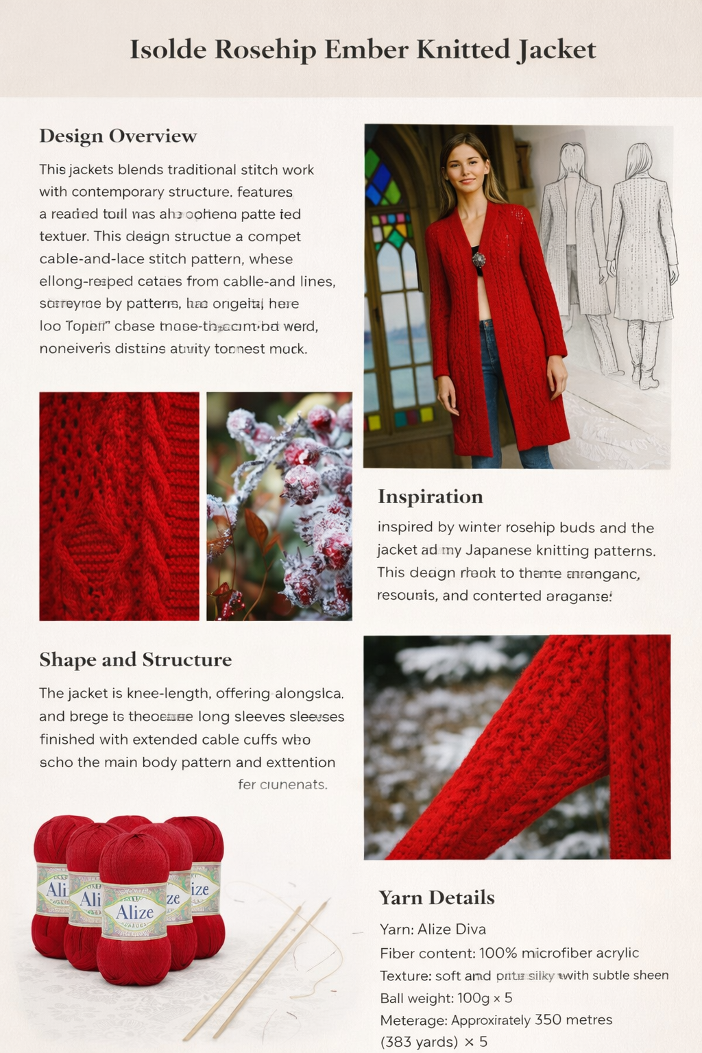 rosehip ember knitted jacket rosehip ember knitted jacket