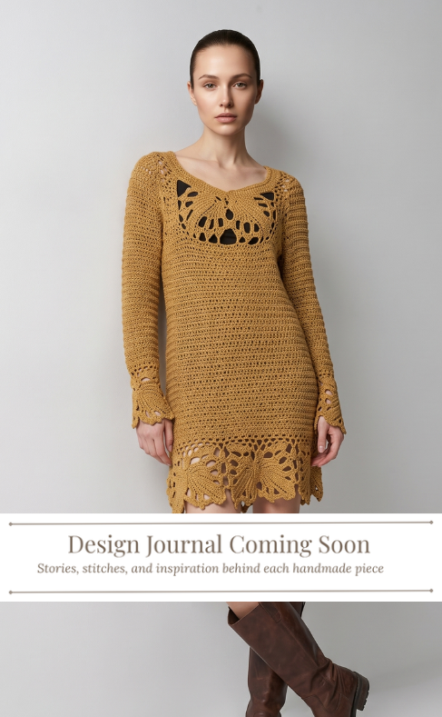 1. mustard crochet dress