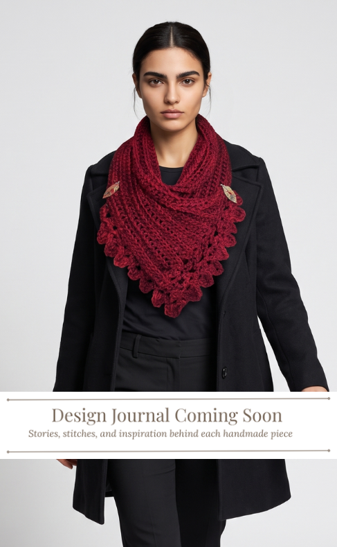 6. red scarf crochet
