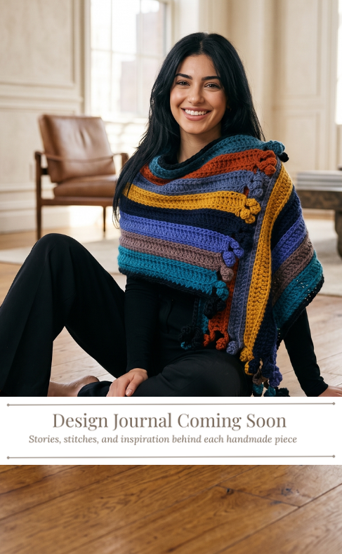 6.multicoulred striped shawl