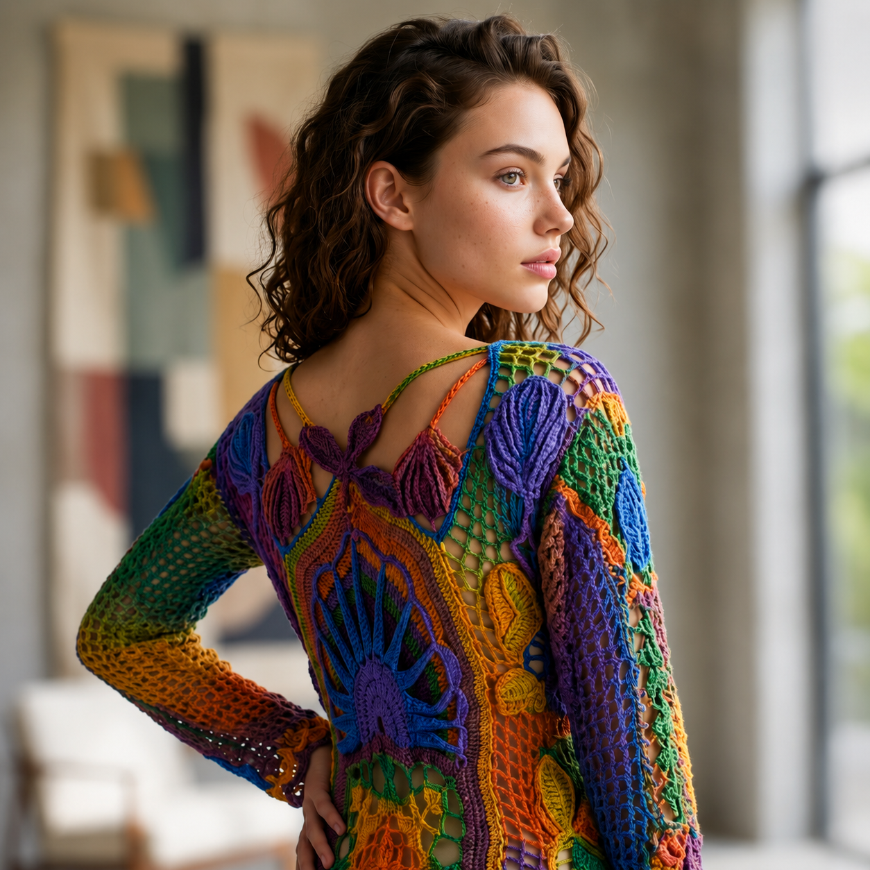 closeup of back