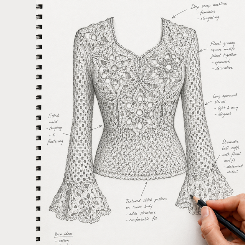 designer notes sketch