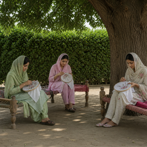 embroidering memories l dureshewar pashmina shawl by afshan shahid