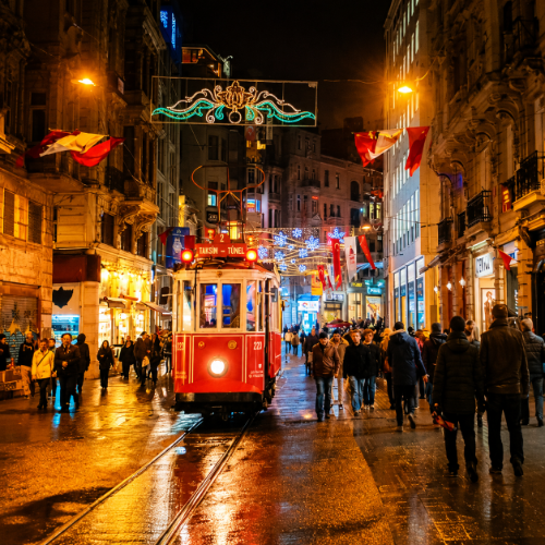 istiklal street with all its colours l isil croachet dress design by afshan shahid