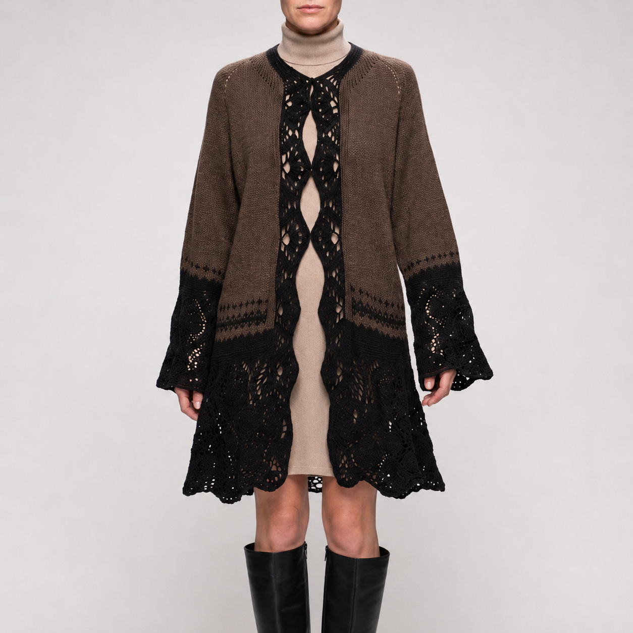 just the jacket knittined & crochet