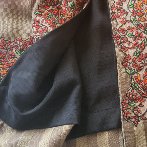 pure silk lining l dureshewar pashmina shawl by afshan shahid