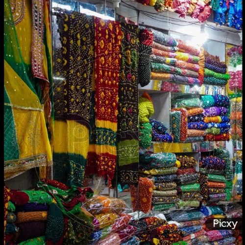 shop in a bazaar beneath the mosque l nazo cotton gota frock by afshan shahid