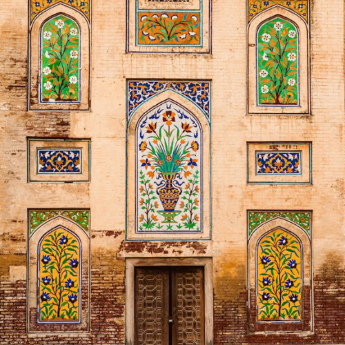 wazir khan mosque mughal floral harmaony l zareen long jacket emb website by afshan shahid