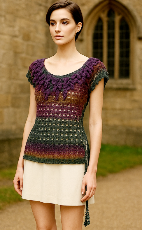elowen lace top soft lace texture, sculpted elegance by afshan shahid